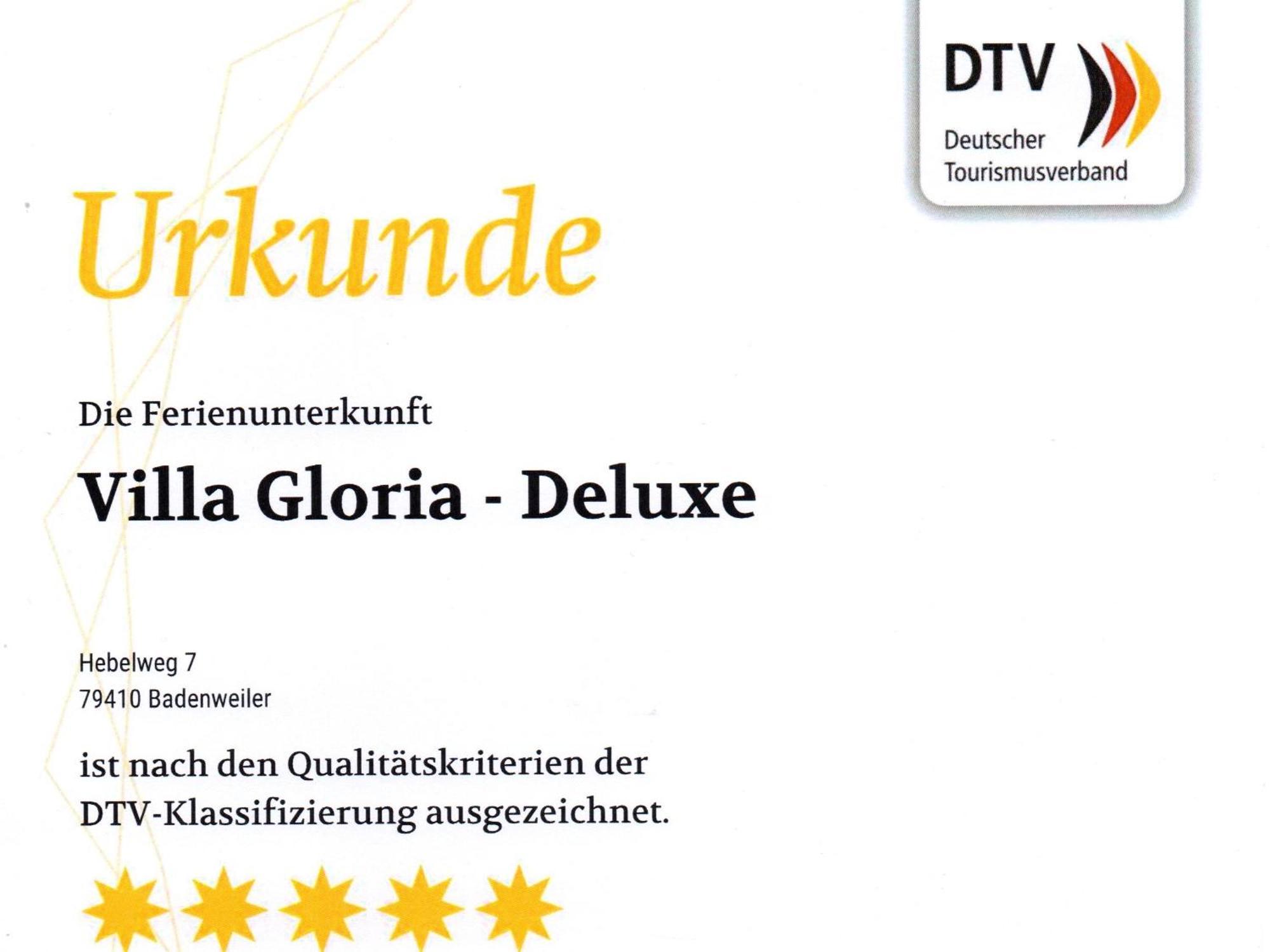 Villa Gloria - Fewo Suite Badenweiler Eksteriør billede